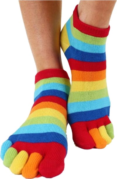 TOETOE Everyday Anklet enkel teensokken - Regenboog - 35-46 - Teensokken
