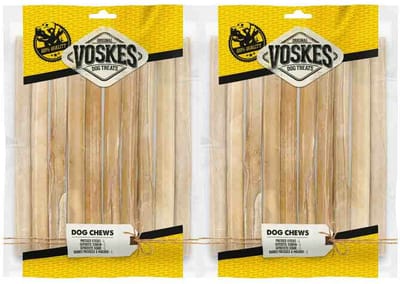 Voskes Hondensnacks Geperste Staven L - 2 x 10 stuks - Voordeelverpakking