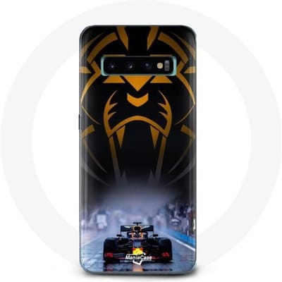 Case voor Samsung Galaxy S10 plus Formule 1 Sebastian Vettel F1 Racing Driver Zwart