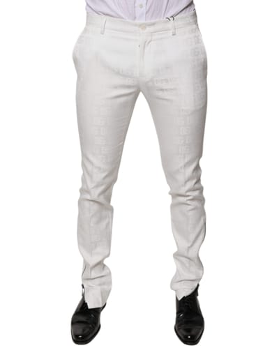 Broek Slim Fit Witte Logo