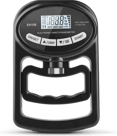Elektronische Handdynamometer 120 kg Gripkrachttrainer - Nauwkeurige Gripmeter voor Thuis & Sport