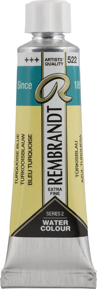 Rembrandt Aquarelverf Tube 10 ml Turkooisblauw 522