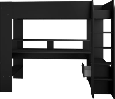 Parisot - Hoogslaper Raider - 90x200 - Zwart met Koudschuimmatras - 90x200