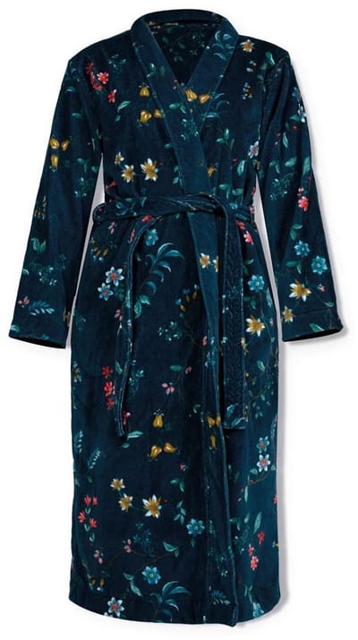 Pip Studio Les Fleurs Badjas - Donker Blauw - XS