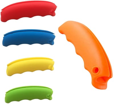 Dailygoods- Winkelmandhandvat Ergonomisch - Silicone Handvat - 5 Stuks - Antislip Grip - Comfortabel - Diverse Kleuren - Draaghandvat