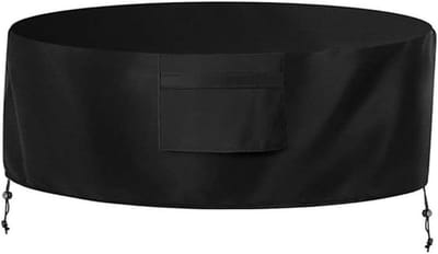 Vuurkorf Afdekking - Beschermhoes Tuinhaard - Buitenruimte Beschermen - Stormbestendig Oxford Weefsel - 84x84x38 cm - Zwart