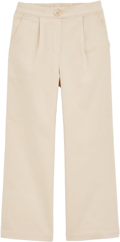 WE Fashion Meisjes wide leg broek met ribstructuur