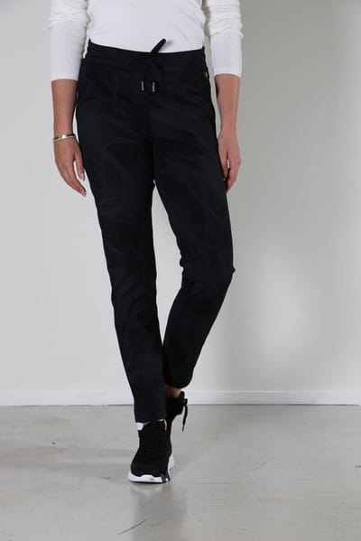 New Star broek - Dover print zwart L30 chino broek Maat 27
