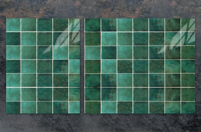TMK ArtDeko - Snijplank - Glas - 100x52cm - Groene Beschermplaat