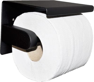 Wiesbaden Brush Toiletrolhouder - Mat Zwart