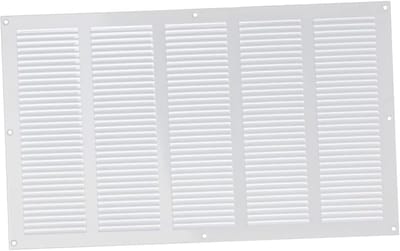 Ventilatierooster 500x300mm Wit Metaal met Insectenhor - Toevoer en Afvoerlucht