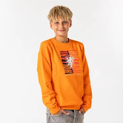 Nederlands Elftal Sweater Kinderen - Maat 116 - Jongens & Meisjes - Oranje - KNVB - Trui - Officiële Merchandise - Fankleding - Voetbal