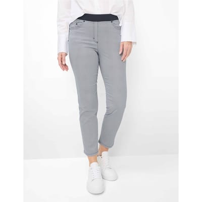 Raphaela by Brax Dames Broek  Style PAMINA 6/8 NAVY, donkerblauw, maat 36