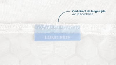 B Bright Hoeslaken Extra Verkoelend - 90 x 200/210 cm - wit