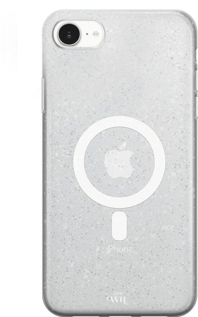 xoxo Wildhearts magnetisch telefoonhoesje - Geschikt voor iPhone 17e MagSafe - Sparkle Away Transparant - Hoesje met glitters - Shockproof case - Transparant - magnetisch hoesje