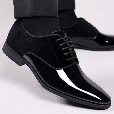 Heren Formele Kleding Zakelijke Leren Schoenen Lichtgewicht High-end Trendy Heren Enkelschoenen Lage Top Brits Puntige Neus Spot Bruiloft Bruidegom Schoenen 45