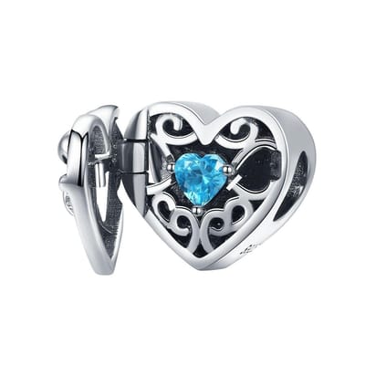 Hart you are always in my heart bedel zirkonia | bedels voor armband | Heart bead | Zilverana | geschikt voor alle bekende merken | 925 zilver | moederdag