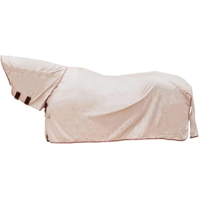 Kentucky Horsewear - Vliegendeken comfort classic met nek-en buikbedekking beige/bordeaux 140-6'3