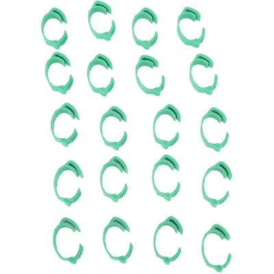 100pcs Anneaux de Patte d'Identification pour Poulets Réglables DIY à Clipser Anneaux pour Canards Oies Pigeons Vert blue