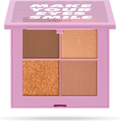 PUPA Milano Enjoy! Make your Eyes Smile Palette oogschaduw 001 Smile in Brown 6 g Mat, Metallic, Satijn