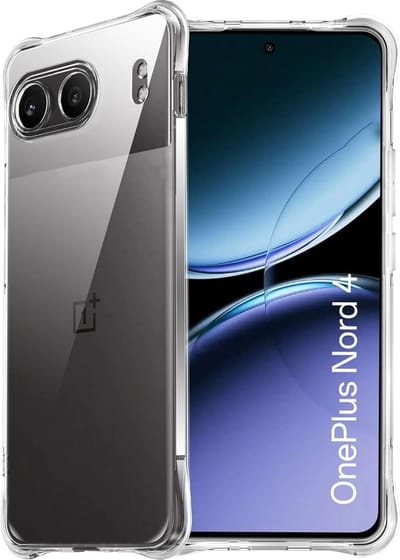 Exobox Geschikt voor OnePlus Nord 4 - Zachte Bumper Back Hoesje - Transparant