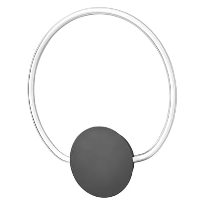 OSRAM Decor Aura wandlamp van gebogen polycarbonaat met LED en filament design, 10 W, 800 lm, 3000 K, 830 warm wit, Click Select, donkergrijs, kunststof (PC), IP20