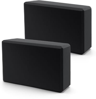 Set van 2 Yoga Blokken van Hoogwaardige EVA Schuim - Antislip en Lichtgewicht voor Yoga, Pilates en Fitness Activiteiten