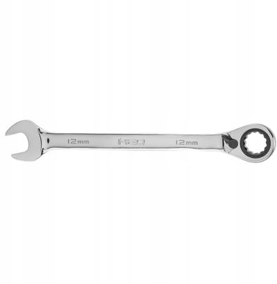 NEO Sleutel Serie - Ringsleutel met Ratchet - 12 mm - Staal - Chrome Vanadium