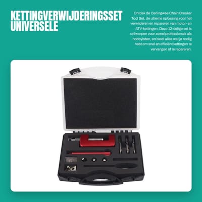 Dailygoods- Kettingbreker Universele Set - 12 Stuks - Ketting Tool - Rivet Pliers - Geschikt voor 2.2mm/2.9mm/3.8mm - Inclusief Opbergdoos - Kettingtool