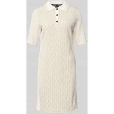 Polojurk in all-over look met knoopsluiting