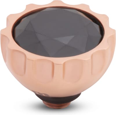 Melano Twisted Sun CZ Steentje Black Rosé
