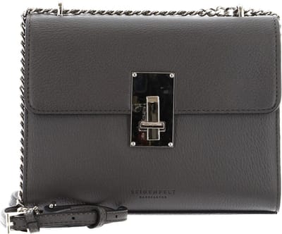 SEIDENFELT MANUFAKTUR Schoudertas Linsell Crossbody Bag Anthracite Donkergrijs