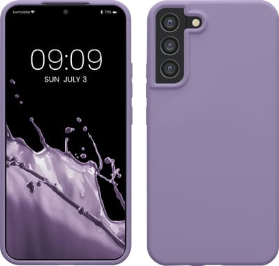 kwmobile telefoonhoesje geschikt voor Samsung Galaxy S22 Plus - Hoesje met siliconen coating - Smartphone case in violet lila