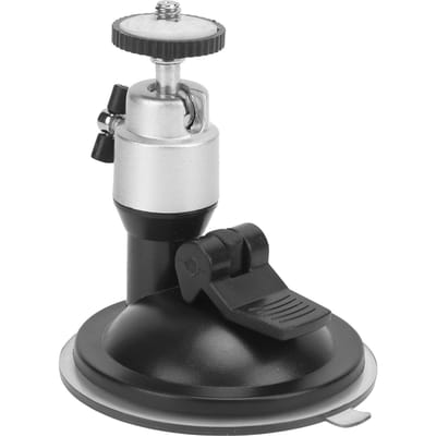 Universele verstelbare adapterbasis met zuignap van legering en kunststof voor montage in de auto.(Zilver ) zilver