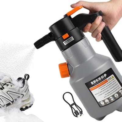 Elektrische Schuimsproeier - Hogedruk Fles - Auto Wassen - Automatisch Schuim - 2L - Transparant
