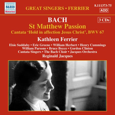 Kathleen Ferrier - J.S. Bach: St Matthew Passion (3 CD)