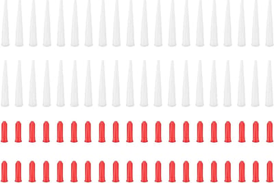 40 Stuks Silicone Spuitmondjes en Cartridges voor Kitpistolen, Perfect voor Lijm en Sealant