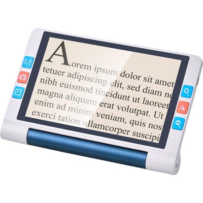 Loupe numérique portable, Loupe vidéo électronique à écran tactile de 203 mm pour version basse, Aide à la lecture électronique 2x - 20x avec mise au point automatique HD 13MP