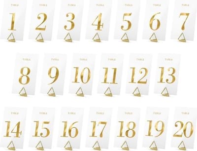 Transparant Goud - 20 stuks