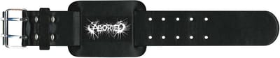 Aborted - Logo - Leren Polsband