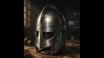 Middeleeuwse Helm - Ridder Hoofddeksel - Historische Decoratie - Handgemaakt Zilveren Afwerking - 26 Inch Hoog - Zilver