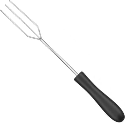 Déglon 3-tanden chocoladevork – precisie en duurzaamheid – zwart – 21 cm