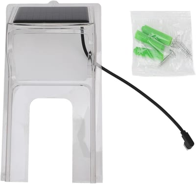 Bel Regenkap - Waterdichte bescherming - Deurbel beschermen - Zonne-energie opladen - 3.15 inch breed - Transparant