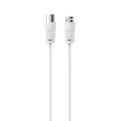 Sinox SELECT F (m) - IEC (m) coaxkabel | wit | 2 meter