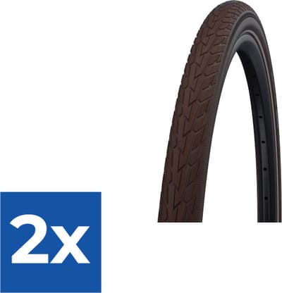 Schwalbe Buitenband Road Cruiser 28 X 1.60 (42-622) Donkerbruin - Voordeelverpakking 2 stuks
