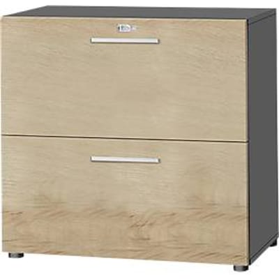 Schäfer Shop  Select Hangmappenkast SET UP, 2 hangmappenladen, afsluitbaar, B 800 x D 420 x H 744 mm,
