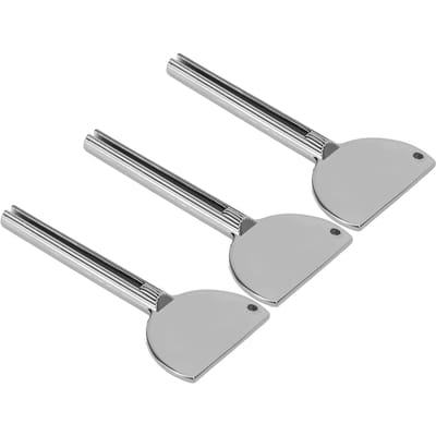 3 Stuks Sleutelknijper Roestvrij Staal Halfrond Knijp Haarverf Tandpasta Verf Tube Roller