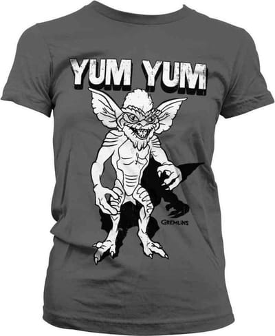 Gremlins Dames Tshirt -S- Yum Yum Grijs