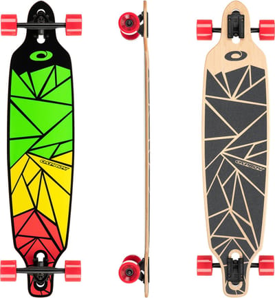 Osprey Shapes 39" Twin Tip Longboard - Drop-Through Trucks - ABEC 9