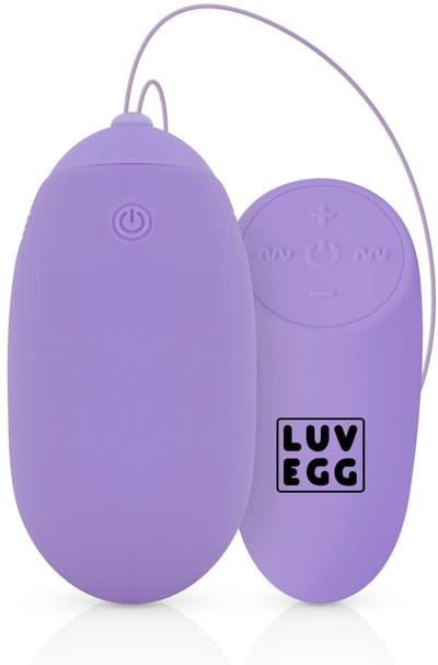 LUV EGG - Vibrerend Ei met Afstandsbediening - XL Vibratie Ei - Oplaadbaar - Waterproof - Koppeltoy - Seksspeeltje - Sex Toys voor Vrouwen - Paars